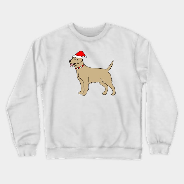 Christmas Dog Crewneck Sweatshirt by Kelly Louise Art